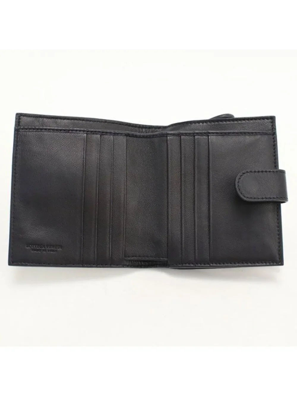Bottega Veneta Intrecciato Bifold Wallet Lambskin